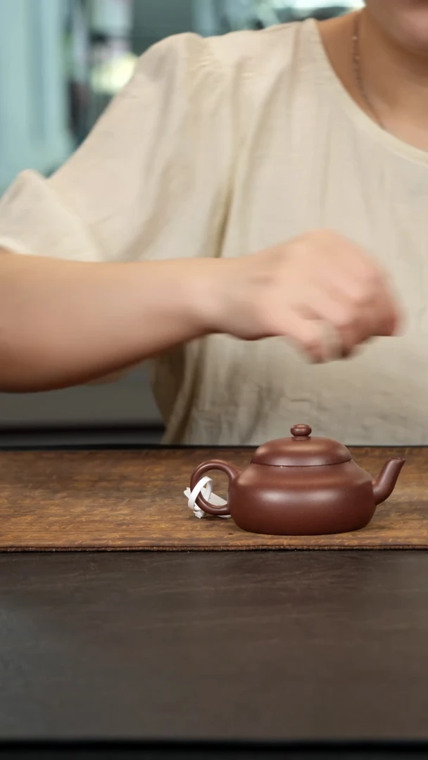 茶壶紫砂君德老紫泥120cc