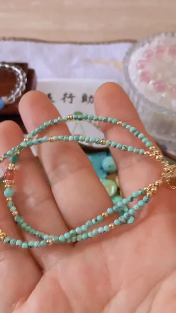 未镶嵌绿松石手链手链