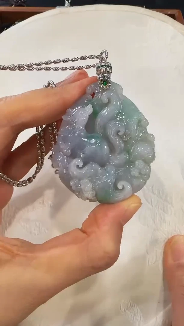 颈饰未镶嵌翡翠国风