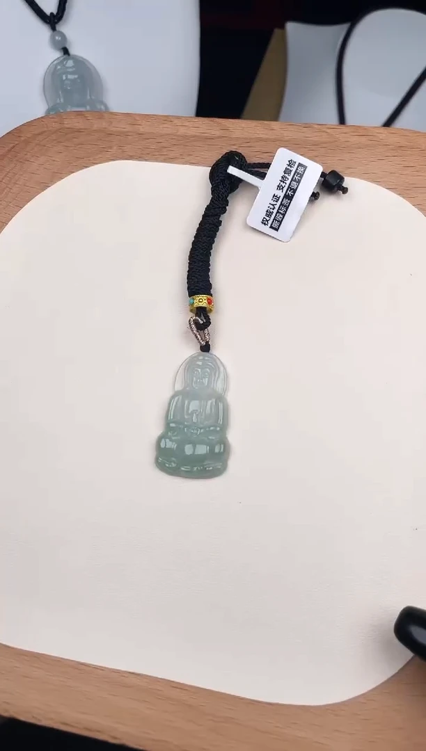 颈饰未镶嵌翡翠Y5A070冰小观音-16
