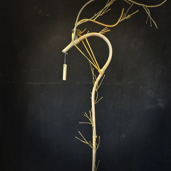 倒流香架 手工竹制龙挂香架 龙挂香竹架 竹子倒挂香座 龙头线香架