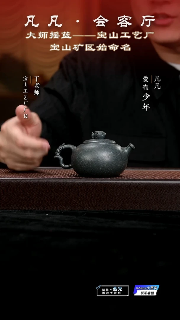 茶壶紫砂DL144 吉春萍 鱼趣 宝山雪花降坡泥180cc