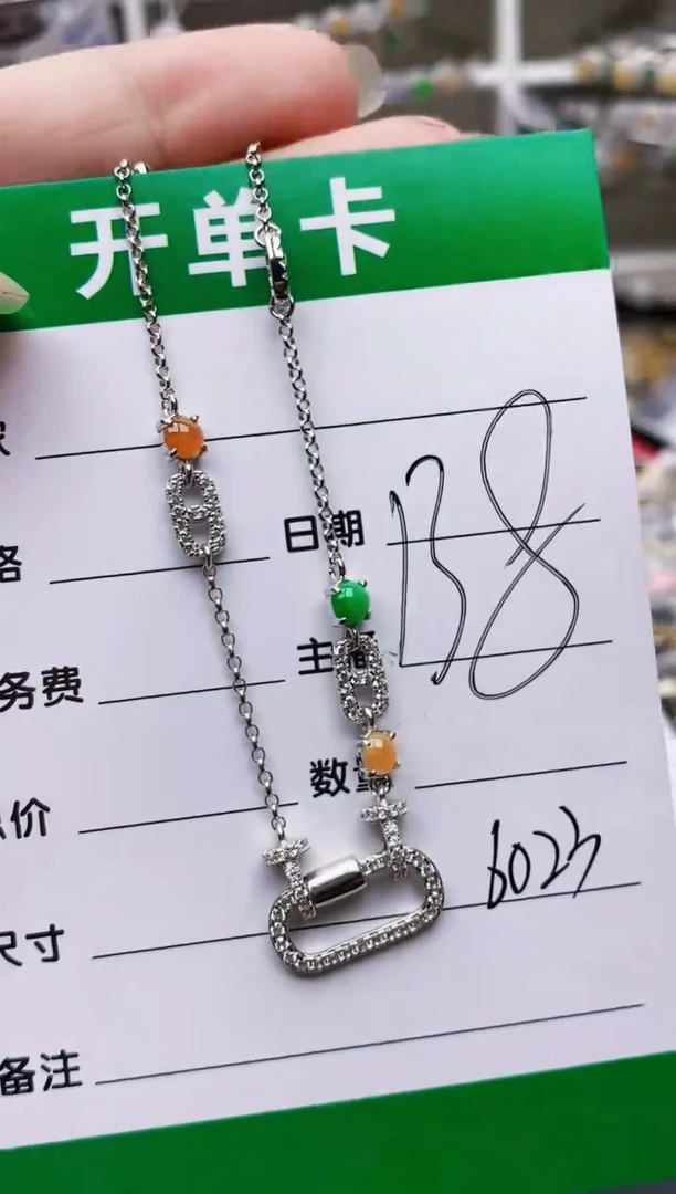 翡翠戒指银S925镶嵌6023