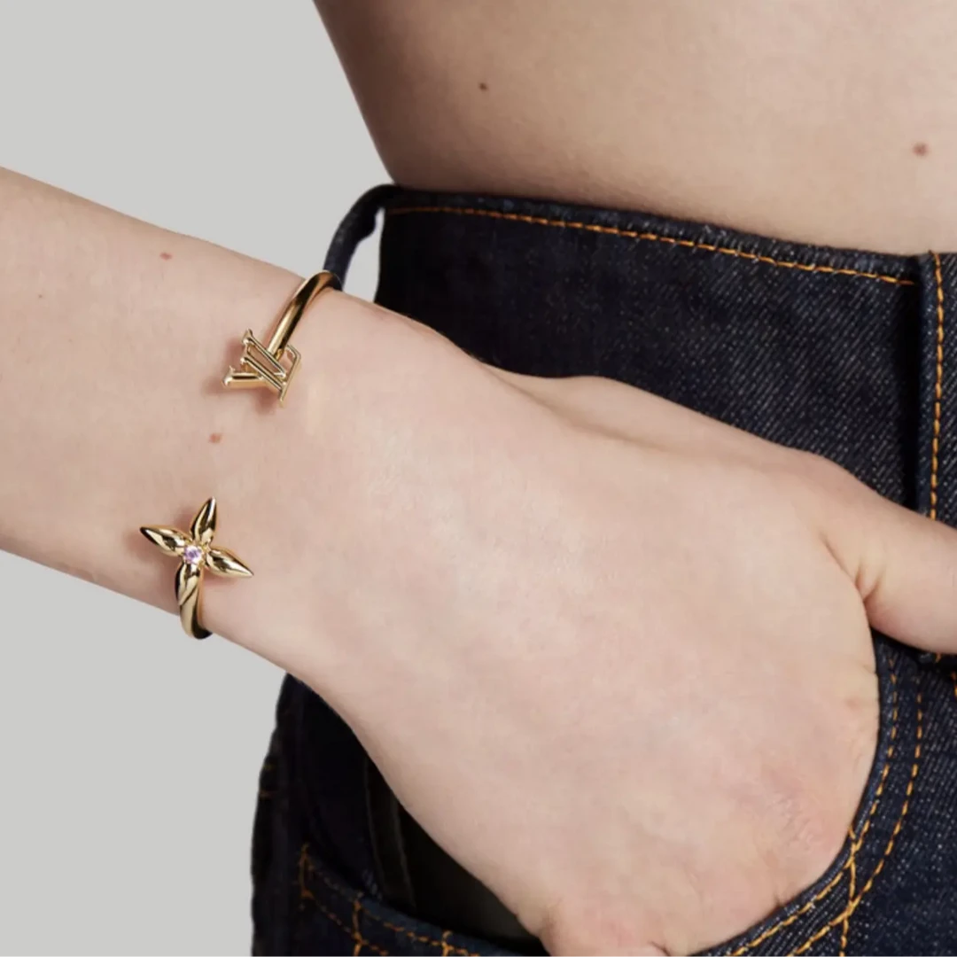 未使用 LouisVuitton/路易威登 Logo标志老花手镯