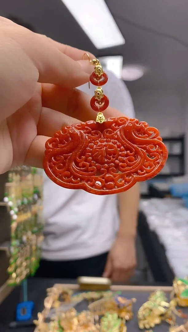 【闪购商品】翡翠耳饰合金0209翡翠耳钩一个