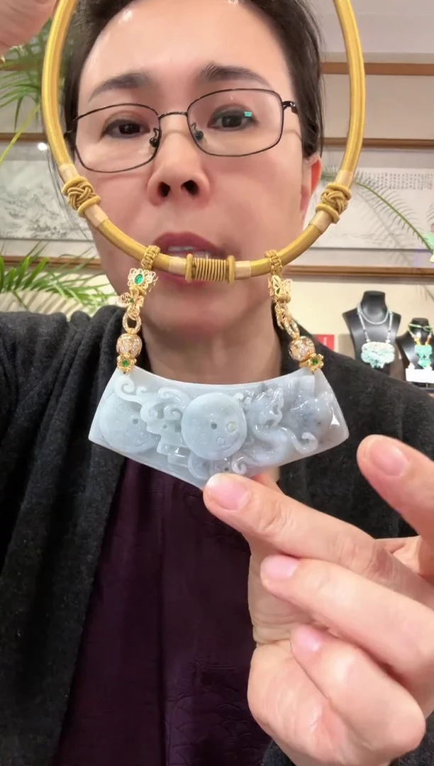 【闪购商品】翡翠颈饰未镶嵌国风