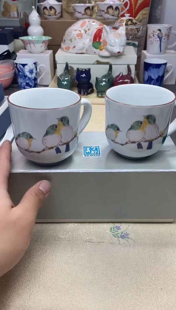 【闪购商品】茶具耐高温全品全新 （ 绣眼鸟马克杯）