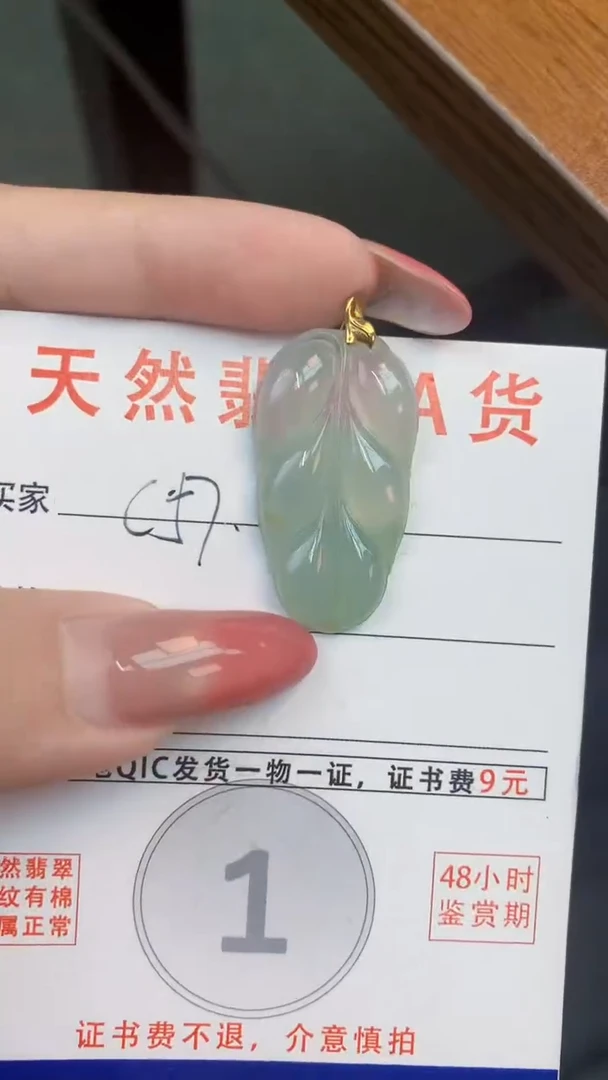 颈饰未镶嵌翡翠天然A货翡翠挂件