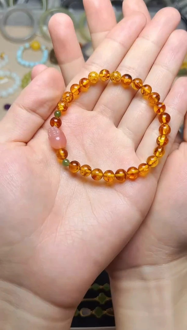 未镶嵌蜜蜡手串06貔貅手串