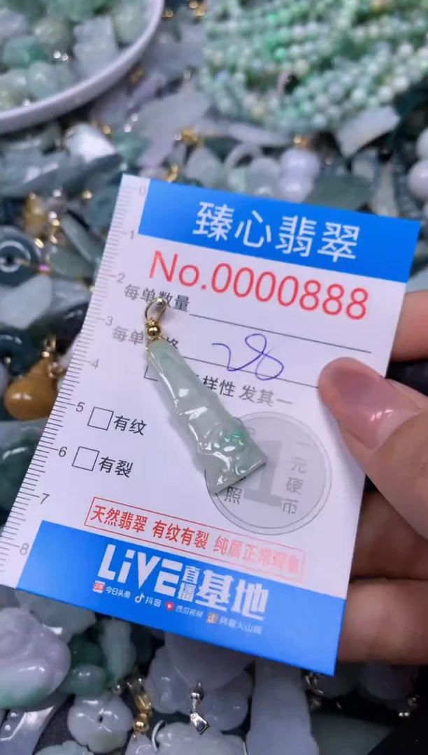 【闪购商品】翡翠颈饰未镶嵌含绳000888