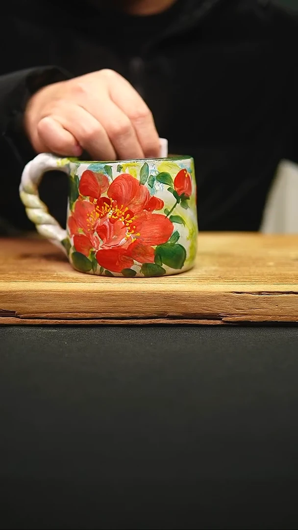 @@陶园瓷舍@@纯手工手绘@高温釉下彩