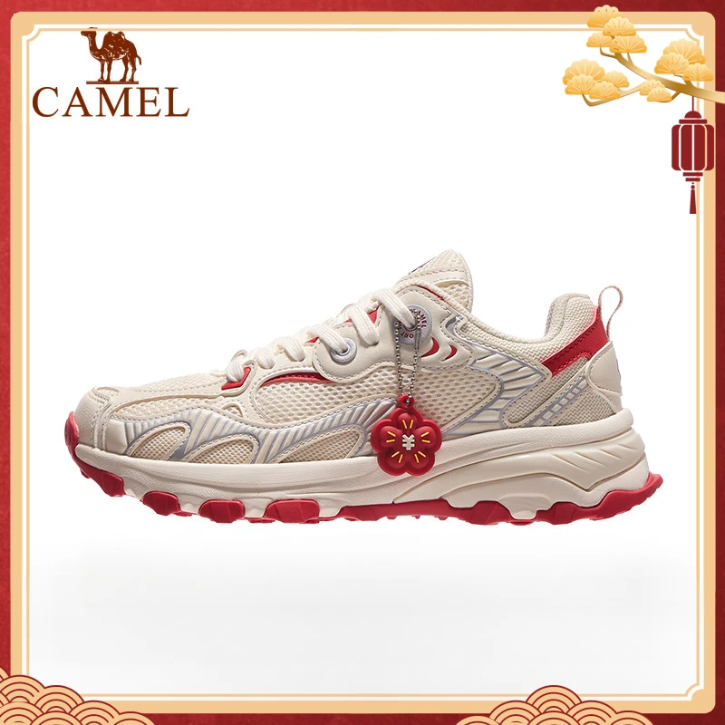骆驼漫游新年版慢跑鞋复古休闲鞋舒适百搭软底减震运动鞋女