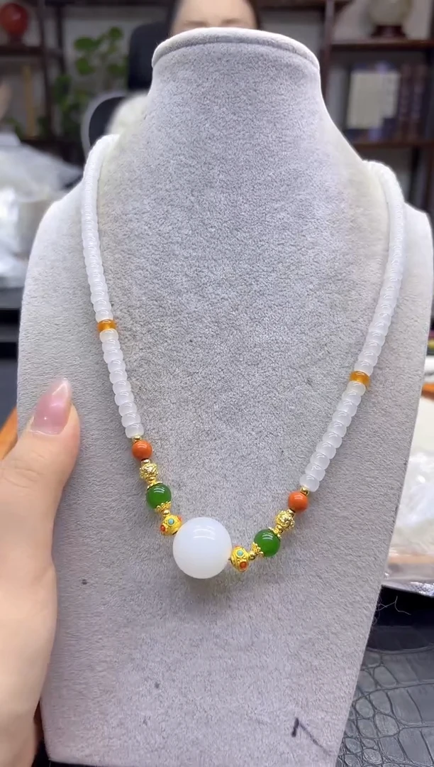 颈饰未镶嵌和田玉DIY款M293