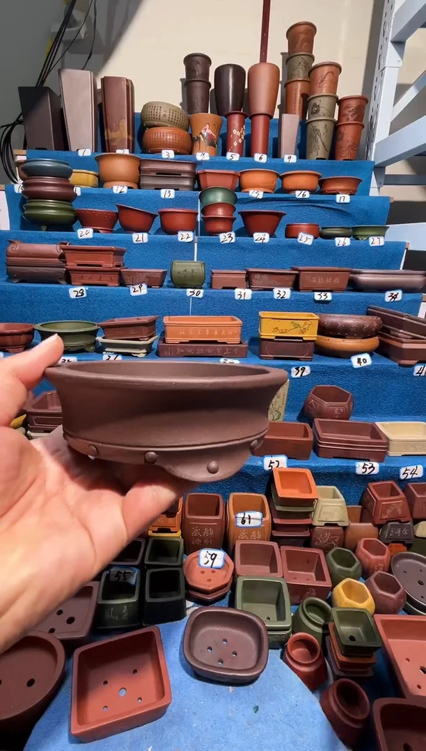 【闪购商品】紫砂紫砂花盆12.5*3.5