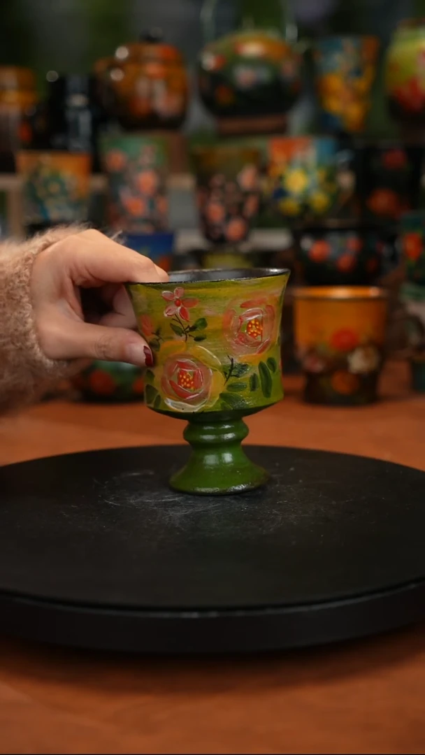 紫砂油画釉下彩手绘