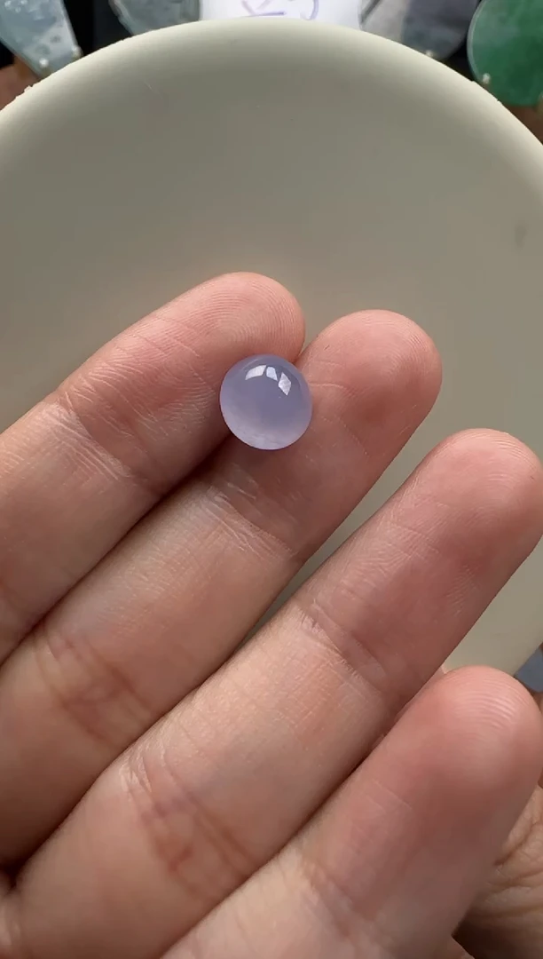 未镶嵌定制翡翠紫蛋