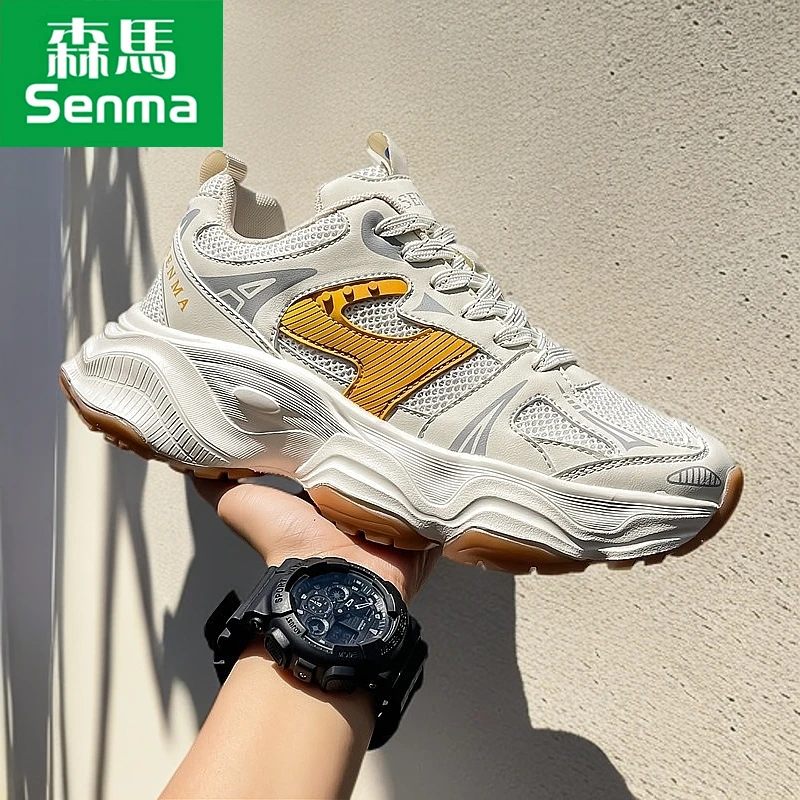 SENMA/森马男鞋2025夏季新款潮牌厚底跑步休闲鞋男款青少年运动鞋