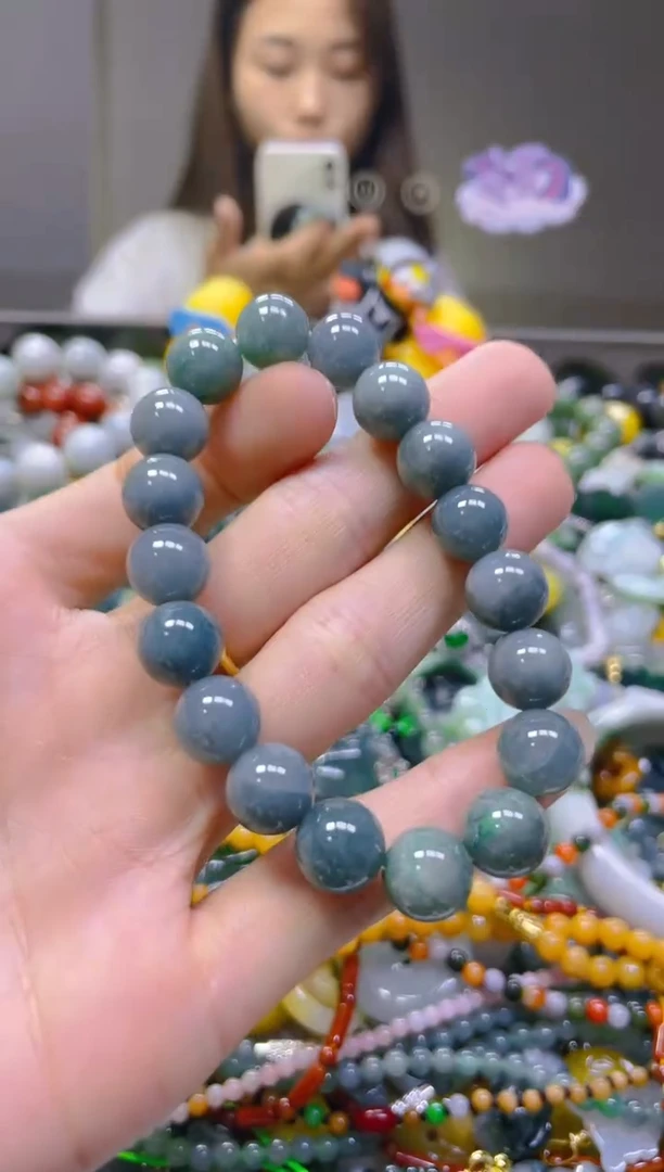 翡翠未镶嵌颈饰10MM/S/翡翠A货，一件也A是批发价