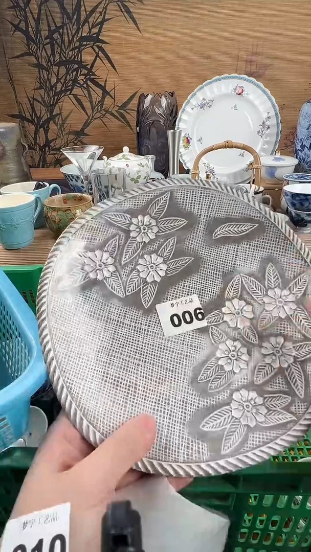 瓷片山***花瓷器      006