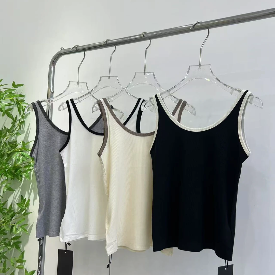 【甜桃家】夏季吊带背心通勤气质百搭无袖简约休闲打底修身