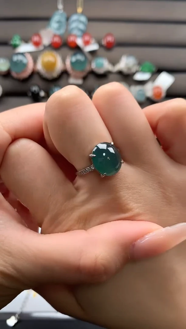 【闪购商品】翡翠戒指银S925镶嵌312321321312