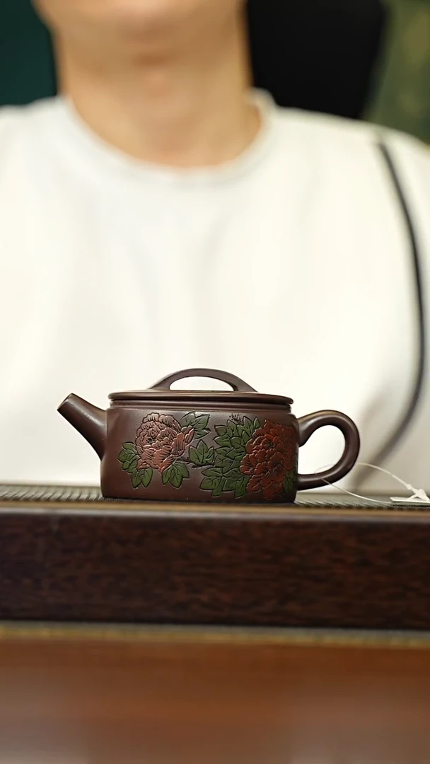 茶壶紫砂宜兴原矿 手工 紫砂壶容量200CC