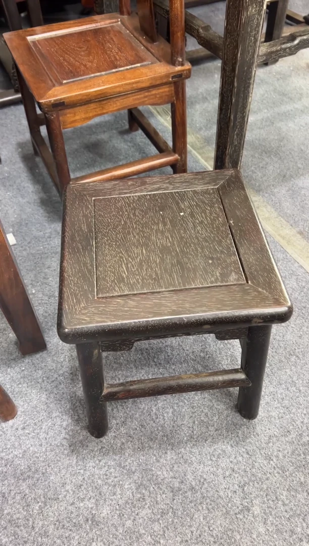 木邵氏紫檀富贵凳小凳子28*28高31