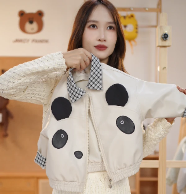 【MQ】简尼熊2025春款设计师原创简约风外套夹克JNXC51080