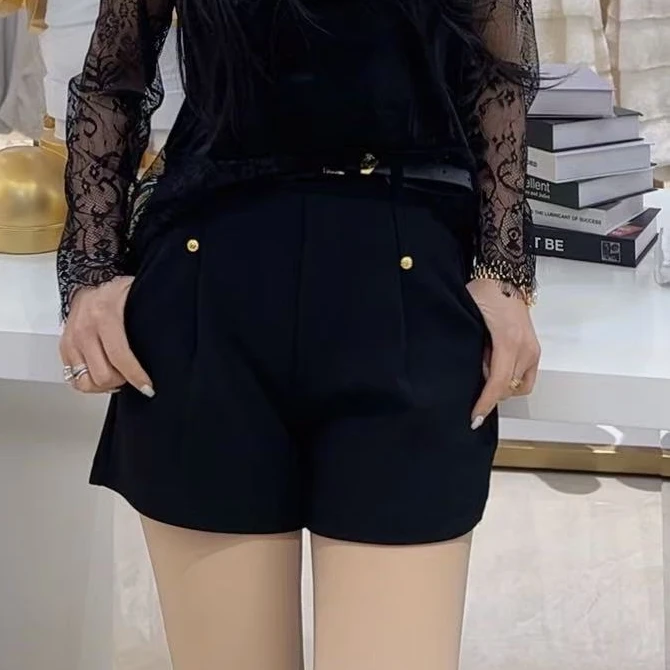 张洪波夫妇-16066韩系设计师款潮流女短裤CD