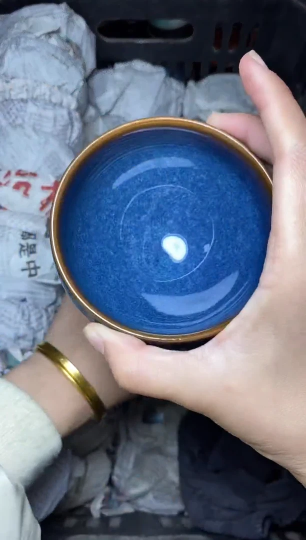 【闪购商品】茶盏回蓝 将军 盏三疯建盏茶器