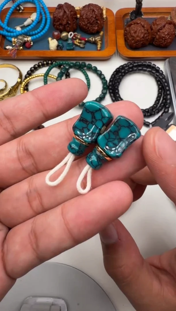 琉璃/树脂/塑料类长方网花三通