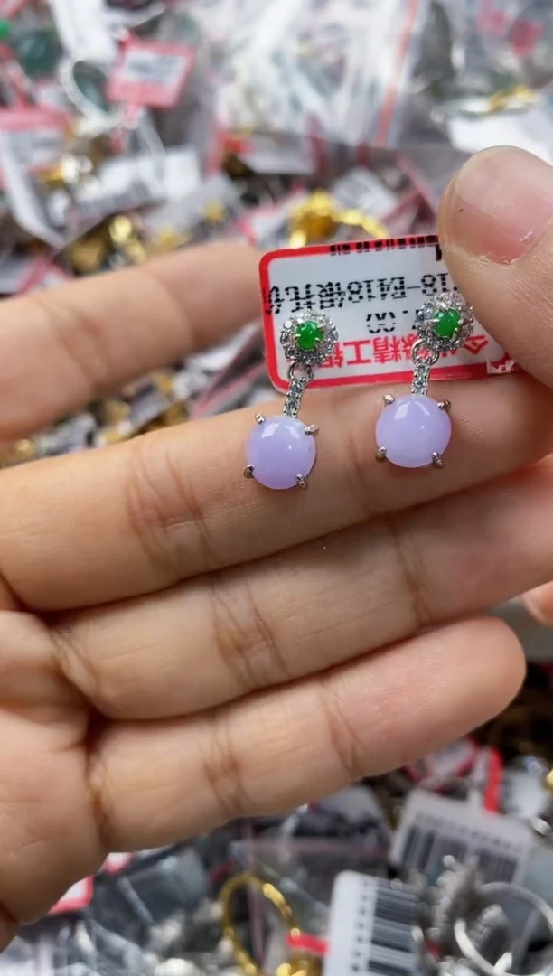 银S925镶嵌戒指翡翠333             5