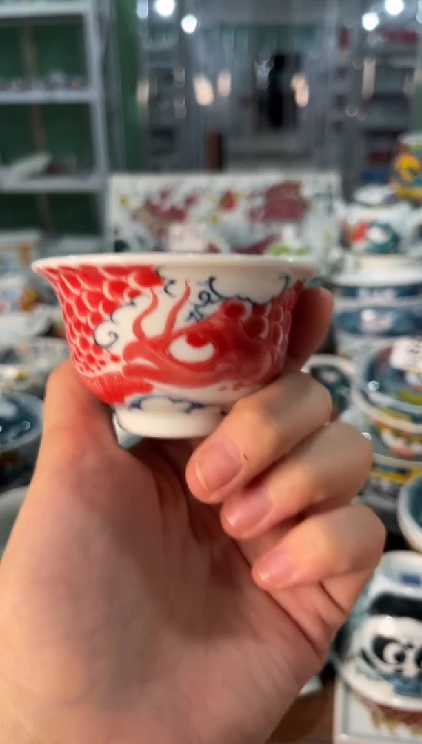 陶瓷昨明景德镇陶瓷：压手杯