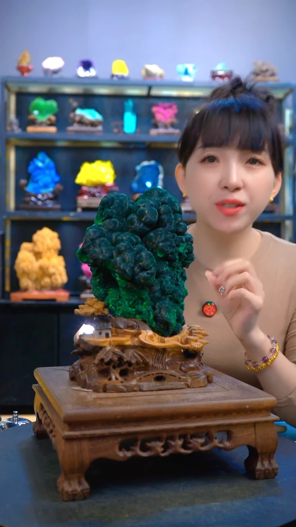 石材精品矿物晶体摆件