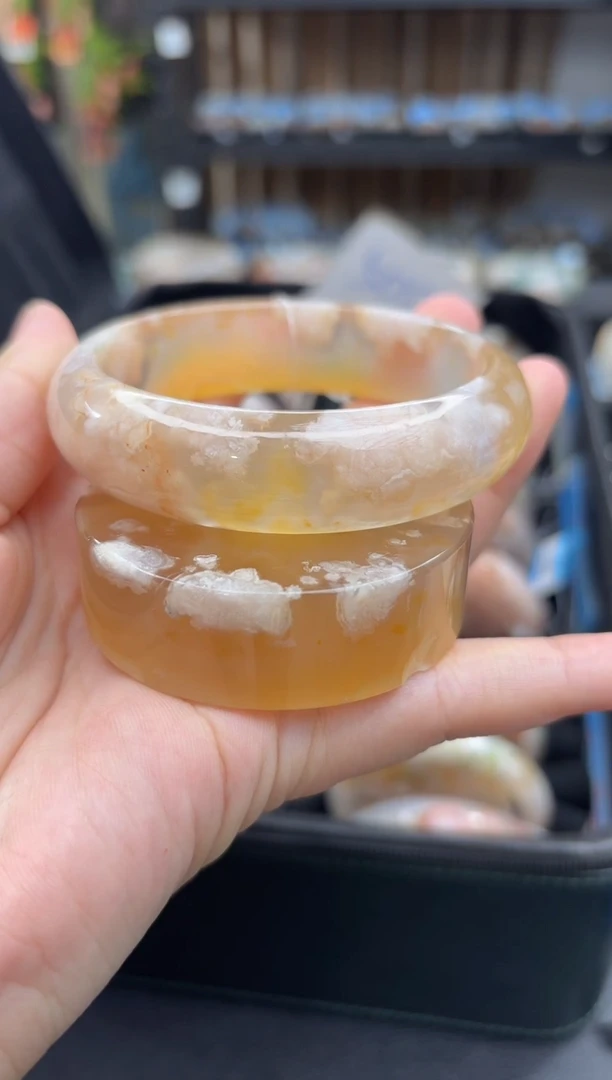 未镶嵌手镯石英质玉91(61圈赠送镯心)