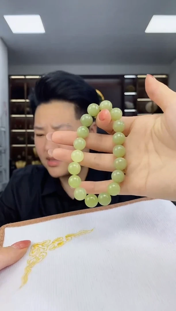 【闪购商品】和田玉手串未镶嵌卡12清货3