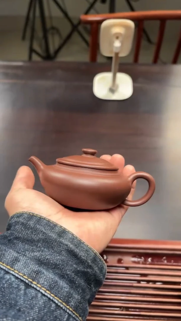 【闪购商品】紫砂茶壶紫泥扁古170毫升