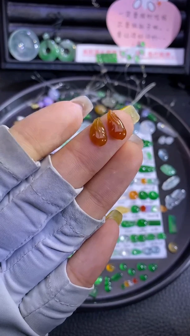 未镶嵌挂件翡翠羽毛