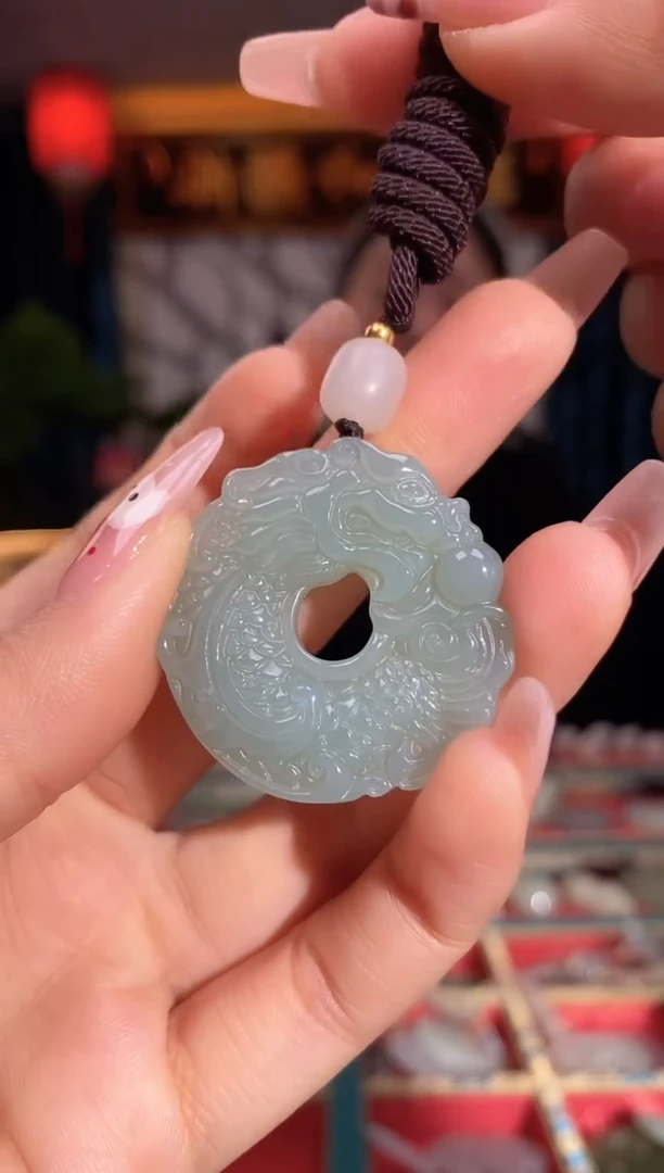 【闪购商品】和田玉颈饰未镶嵌鱼化龙