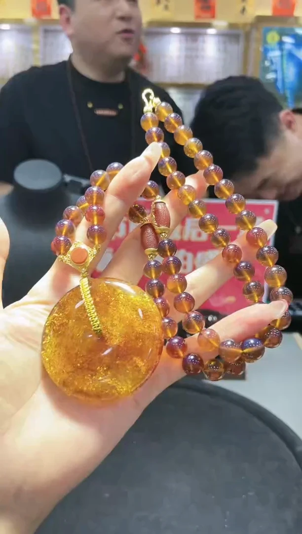 【闪购商品】琥珀颈饰未镶嵌@@XL50113141