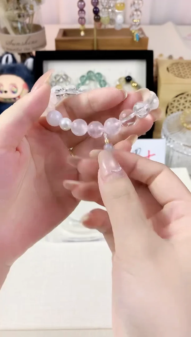 未镶嵌手串水晶粉水
