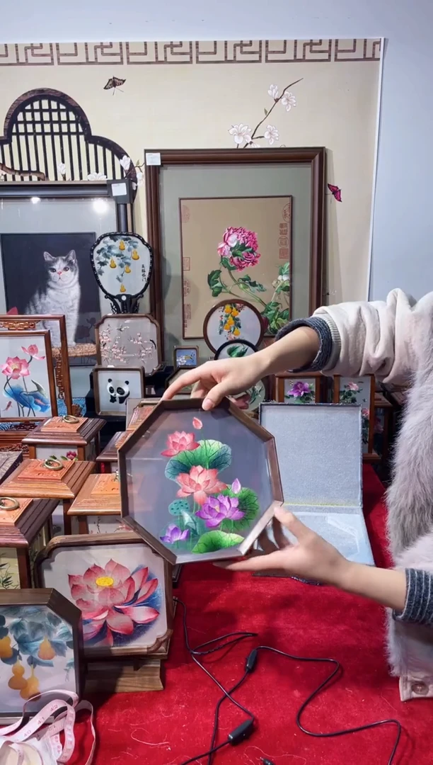 织绣精品苏绣手工刺绣，成品摆件14