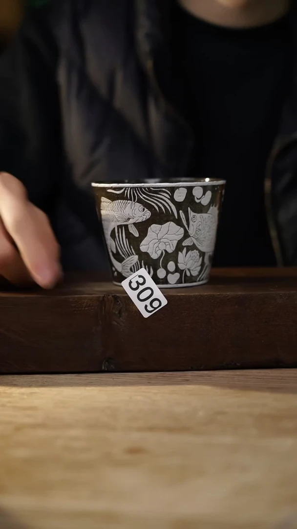 瓷片福利设计师款/剃刻咖啡杯