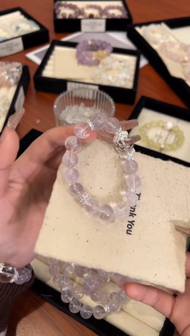 【闪购商品】水晶手链合金紫水晶手链x1391