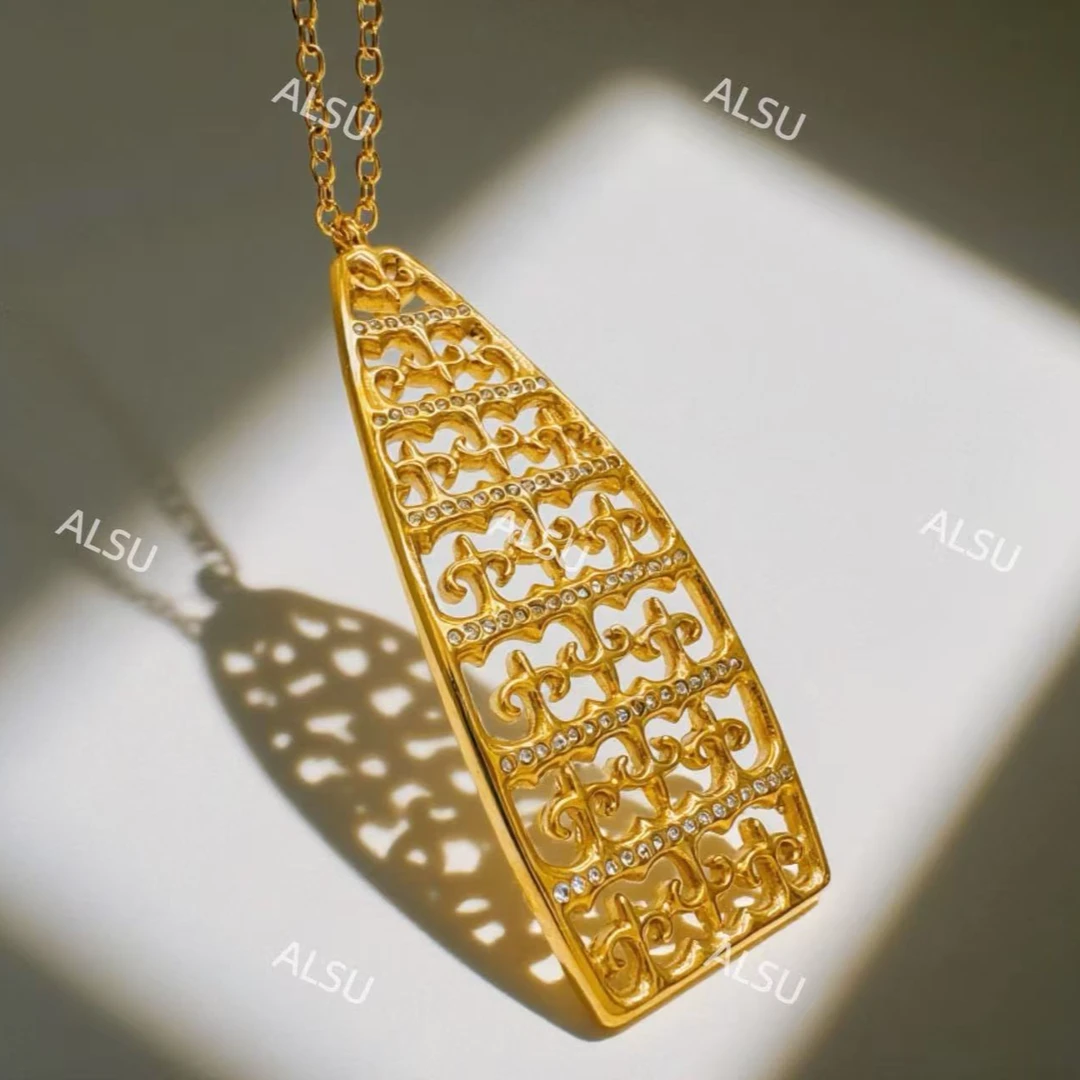 ALSU原创新款民族风轻奢镂空毛衣链个性简约时尚经典升级版