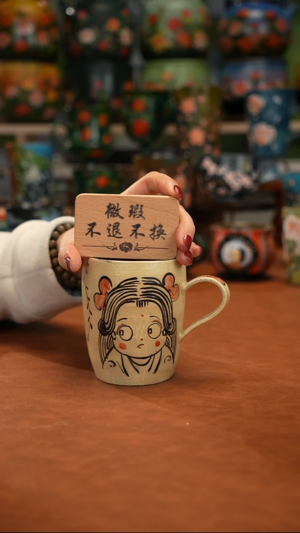 紫砂油画手绘釉下彩