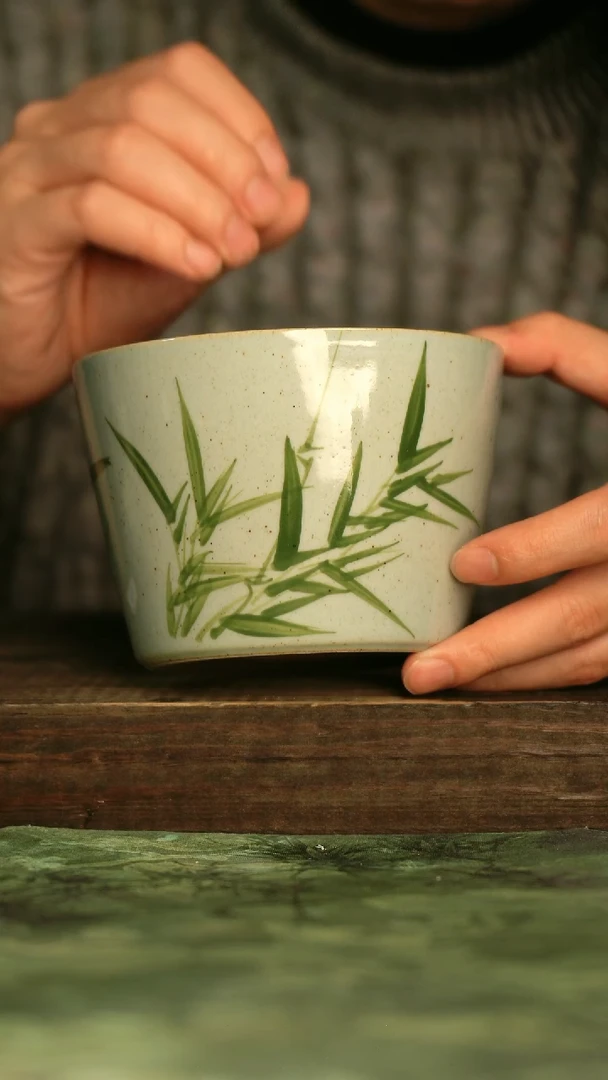 瓷器青诗集手工手绘瓷器