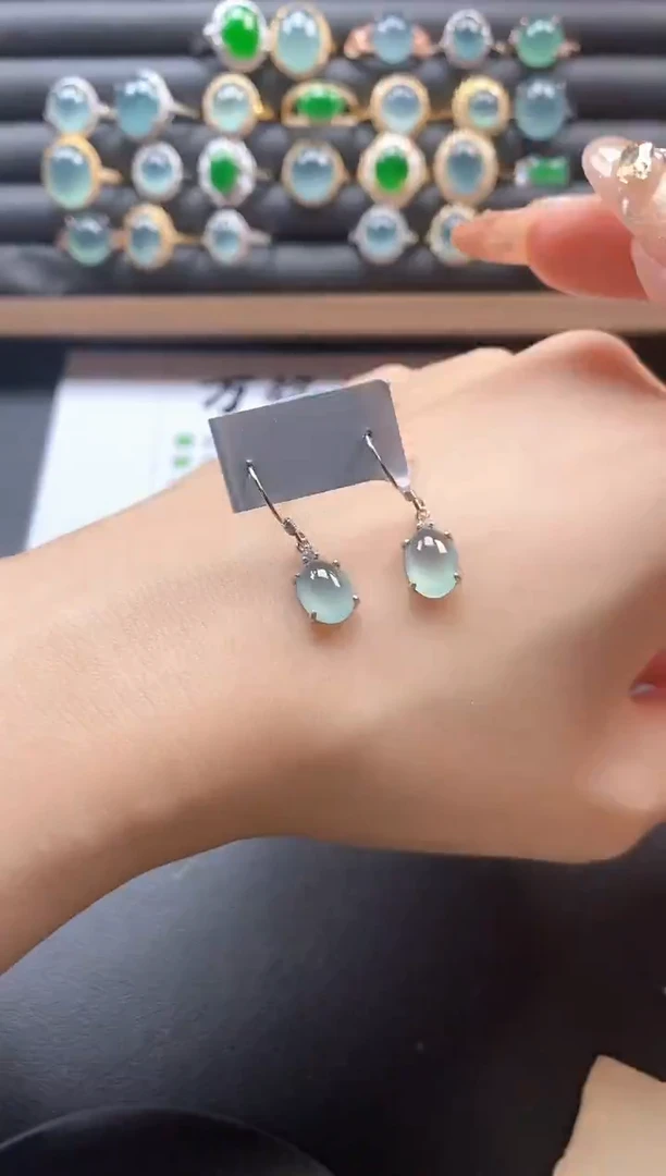 银S925镶嵌戒指翡翠51151