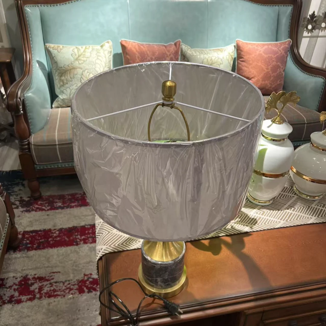 纯铜大理石底座客厅卧室书房多用途台灯