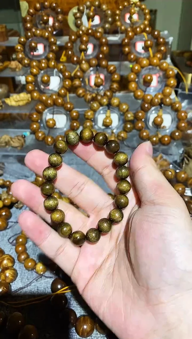 楠木（金丝楠）手串/手链小叶桢楠拆房老料1.0手串